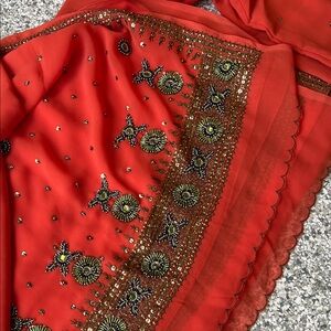 Red & Gold Sari